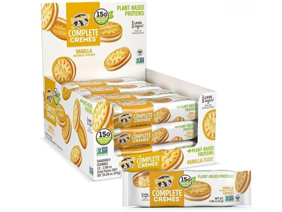 Lenny & Larry's The Complete Cremes®, Sandwich Cookies, Vanilla stock image