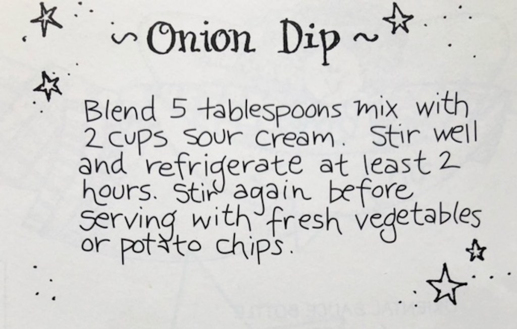 onion dip recipe
