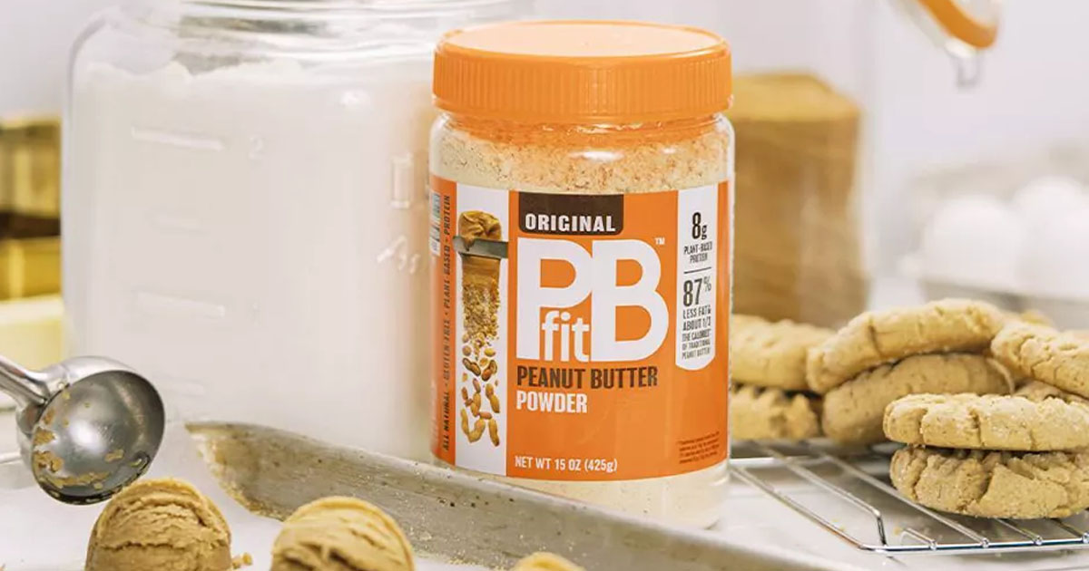 pbfit peanut butter powder with cookies