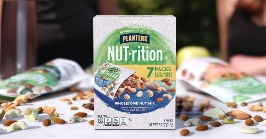 Planters NUT-rition Wholesome Nut Mix 7-Pack Only $4 Shipped on Amazon (Resealable Pouches!)
