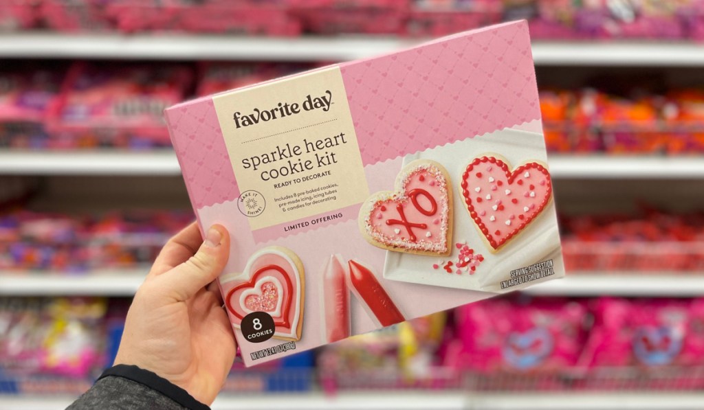 sparkle heart cookie kit