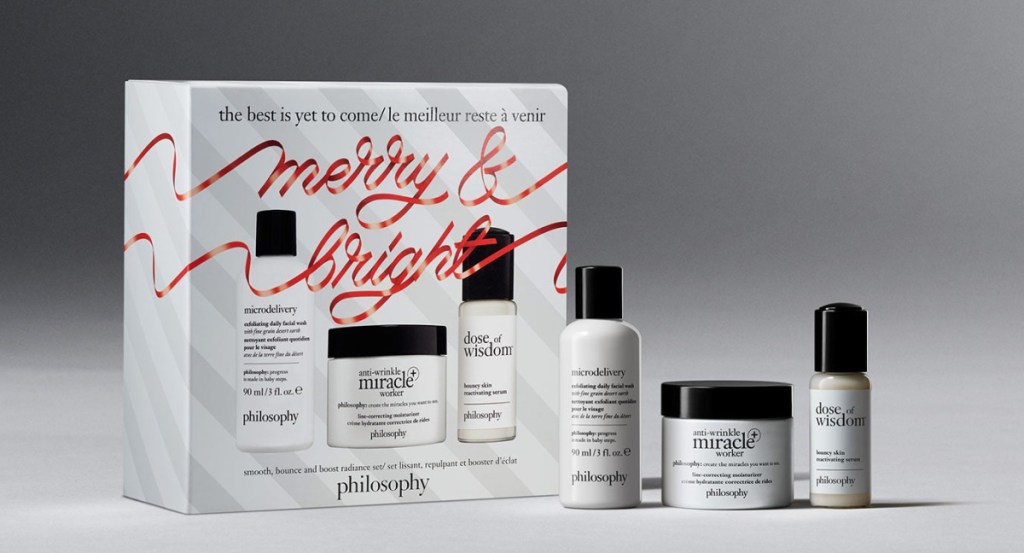 stock image of Philosophy Holiday Smooth, Bounce & Boost Radiance Gift Set