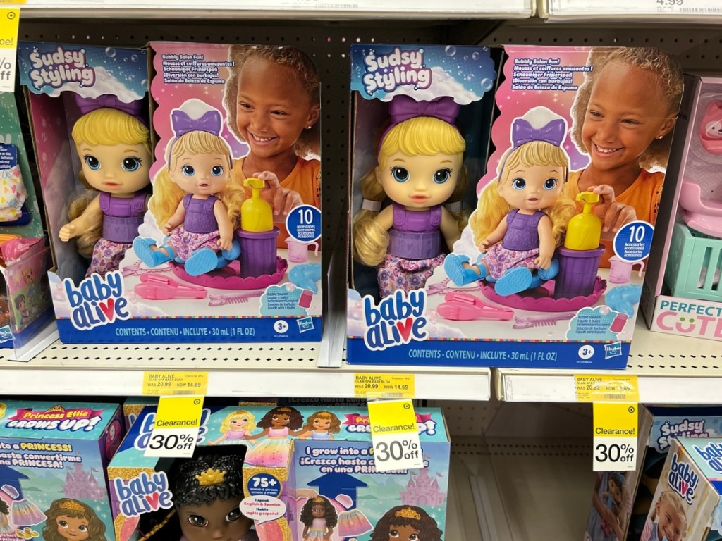 Baby Alive dolls in clearance section of Target
