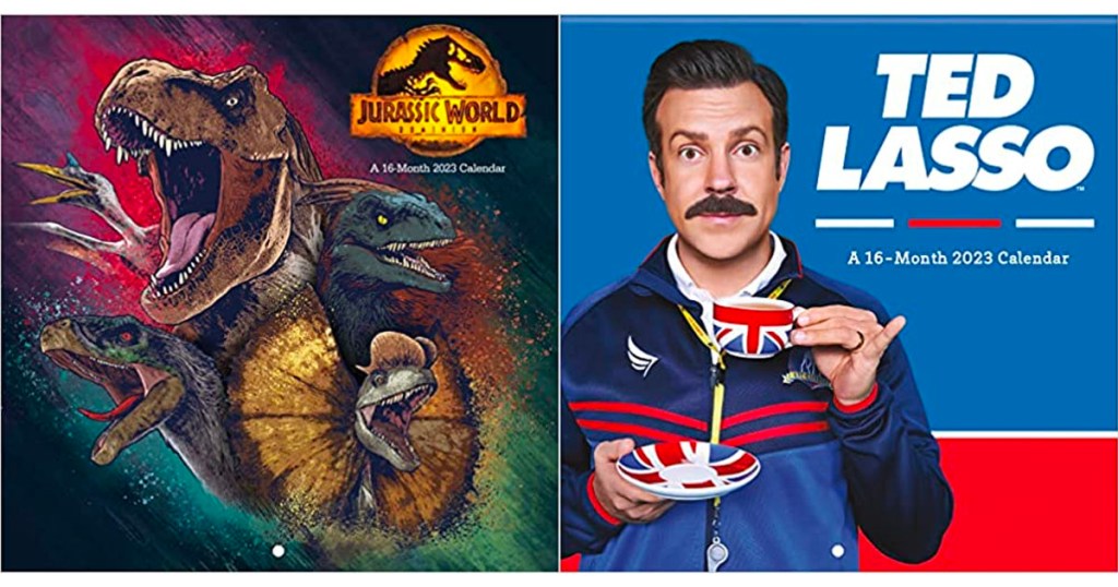 jurassic park and ted lasso calendar