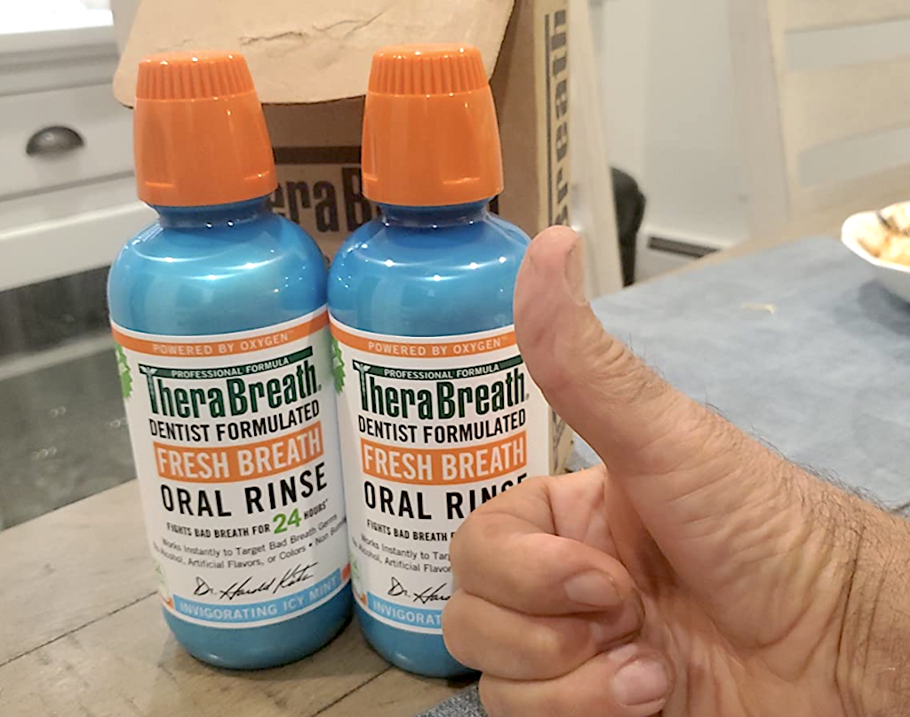 2 bottles of Therabreath oral rinse
