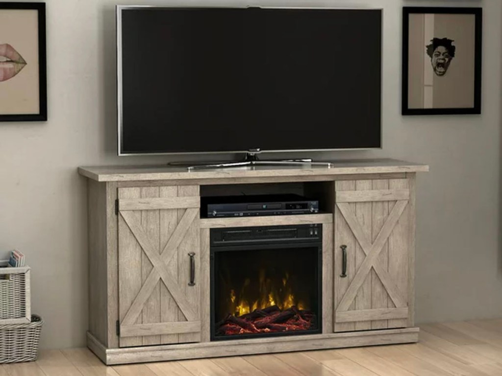 tv stand in living room