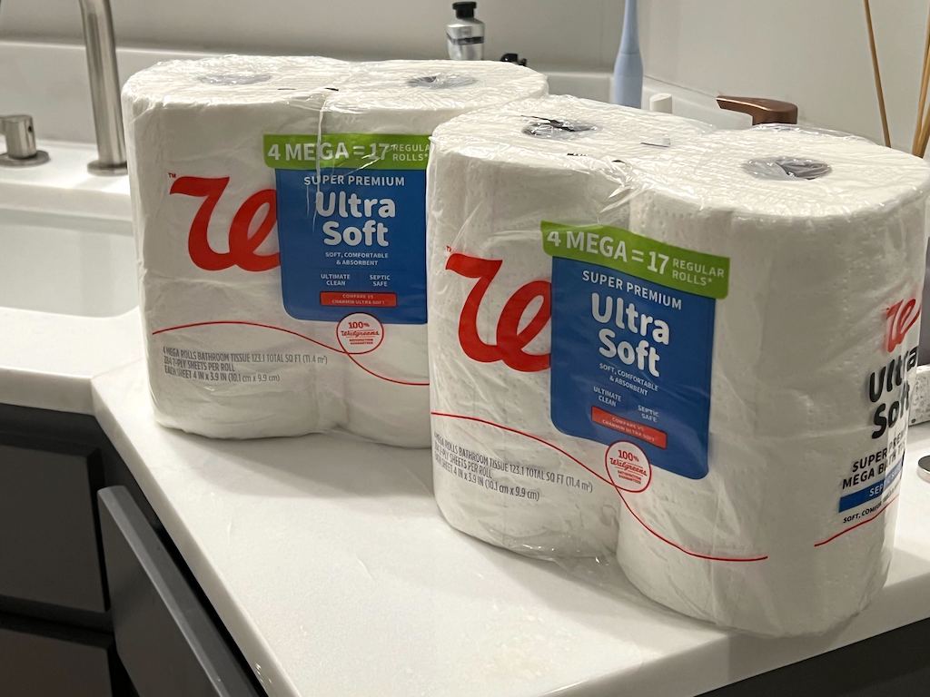 Walgreens Toilet Paper 4Pack Mega Rolls Only 1.79 Equal to 17