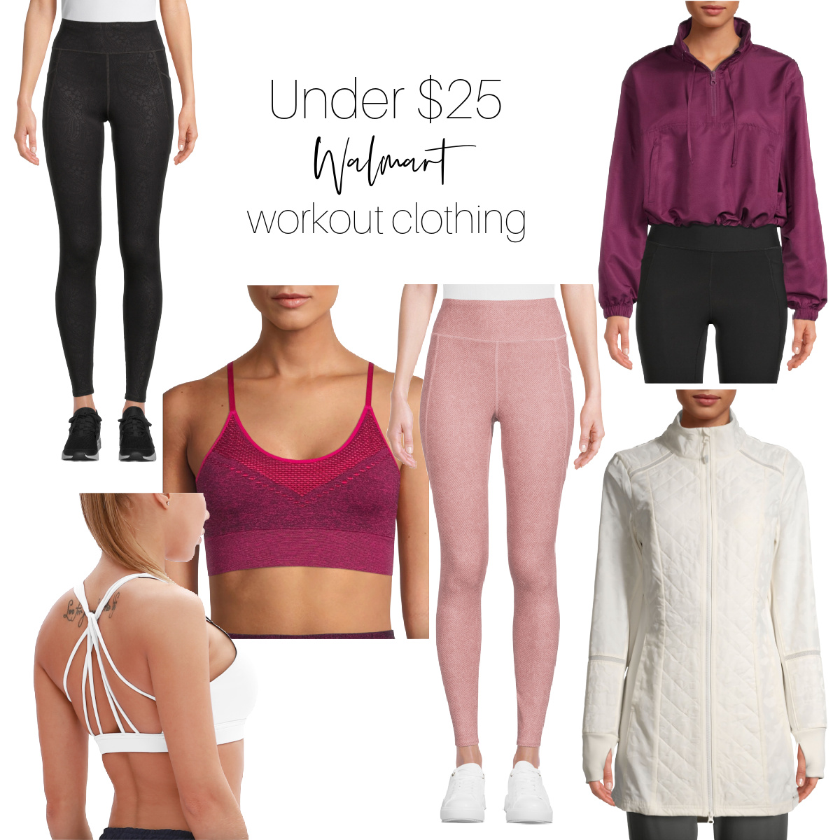 Walmart workout clothes discount womens