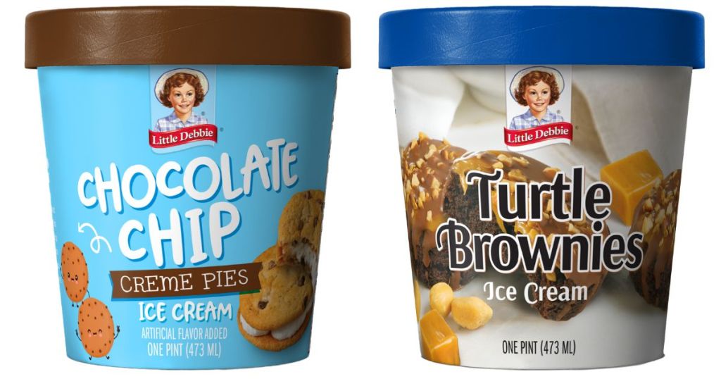 Little Debbie Chocolate Chip Pies and Turtle Brownies Ice Cream Pints