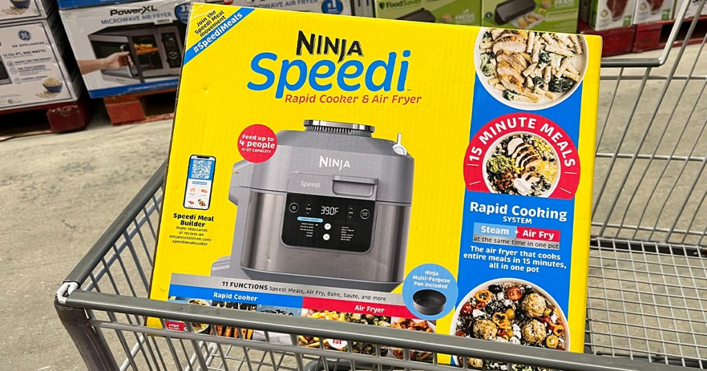 Ninja speedi in shopping cart in sams club