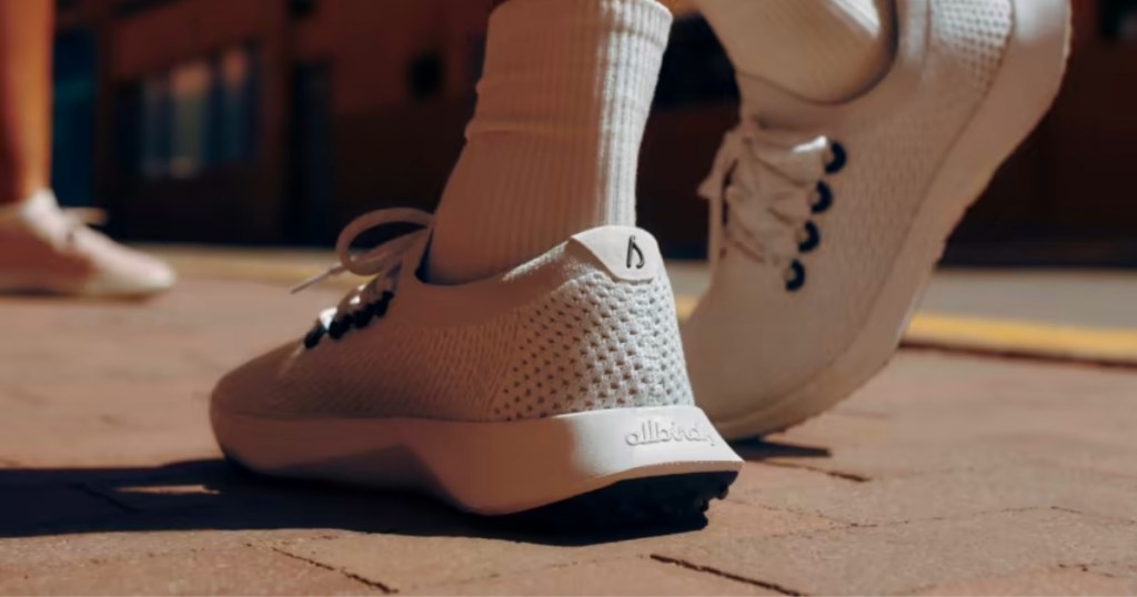 allbirds tree dasher shoes in white