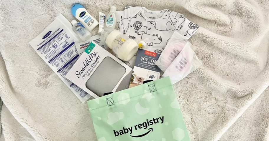 Amazon's Baby Registry Bag items