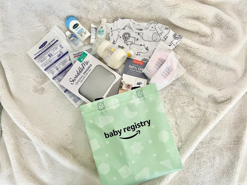 Amazon's Baby Registry Bag items