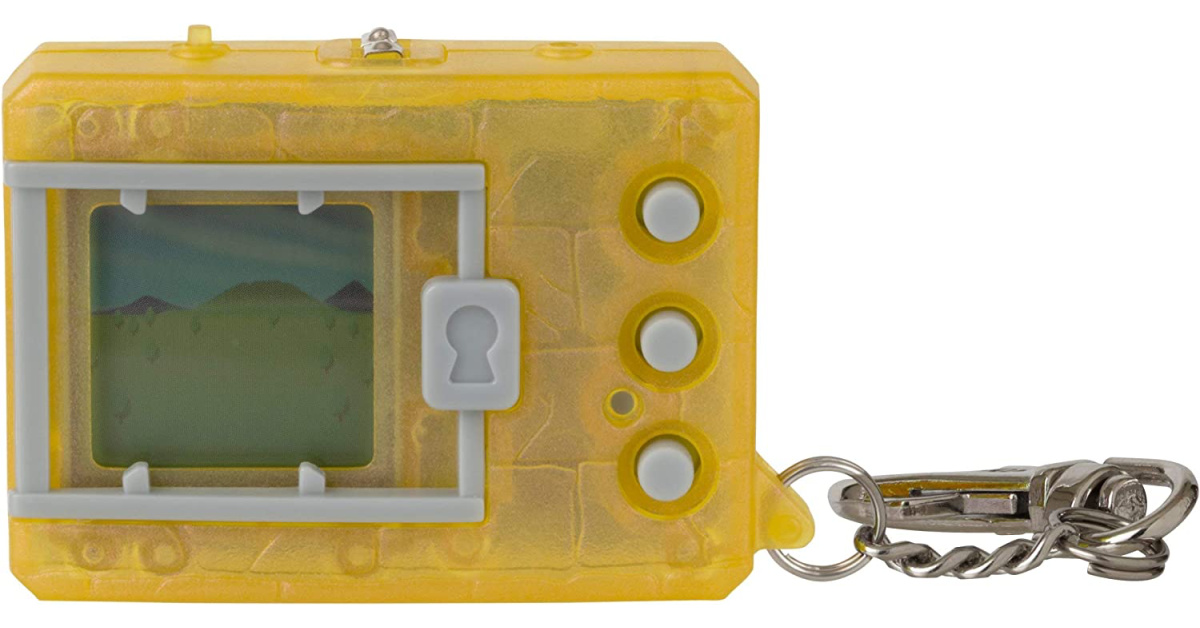 Bandai Original Digimon Digivice Virtual Pet Monster- Translucent Yellow
