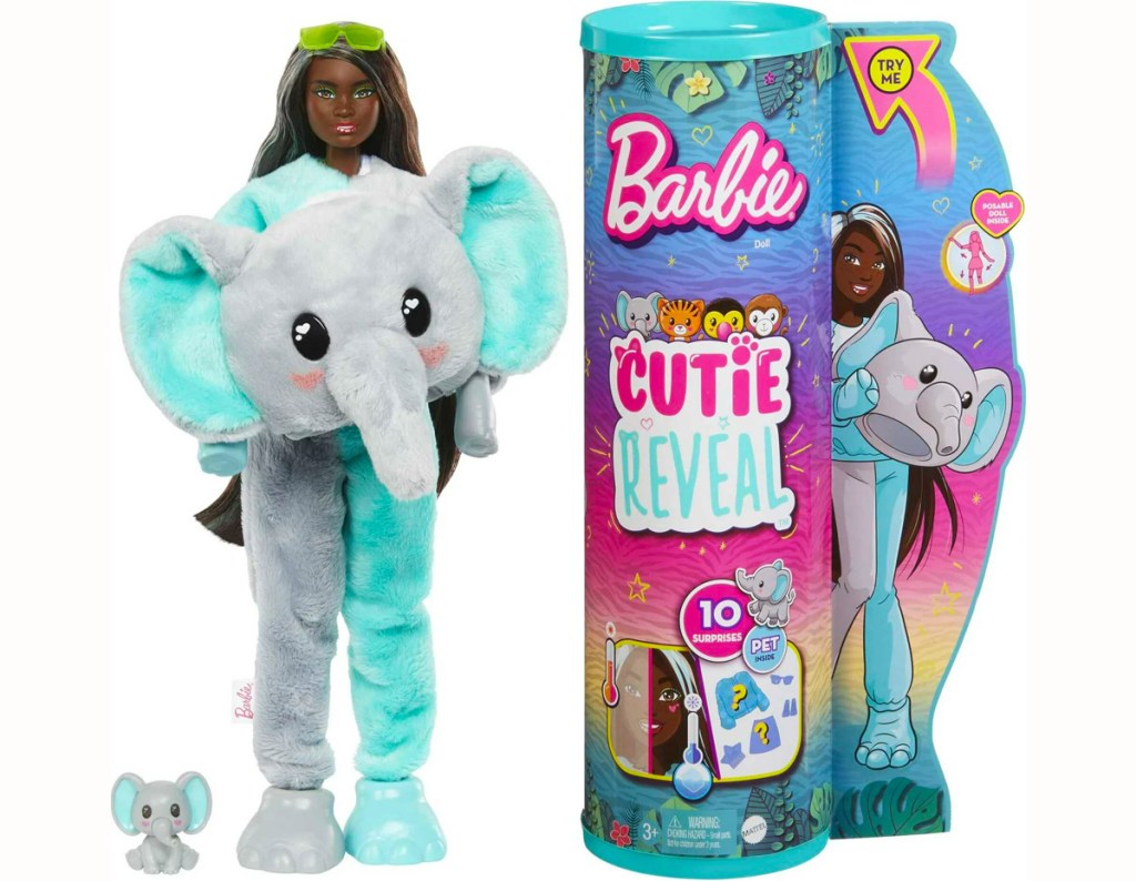 Barbie Cutie Reveal Elephant Costume Doll