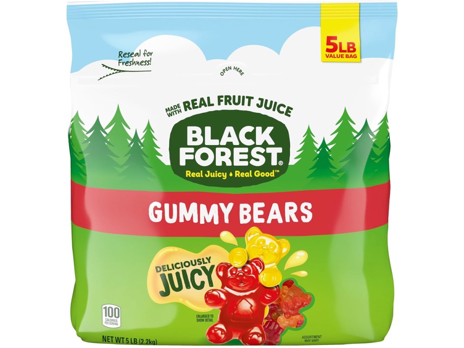 large 5lb bag of Black Forest Gummy Bears