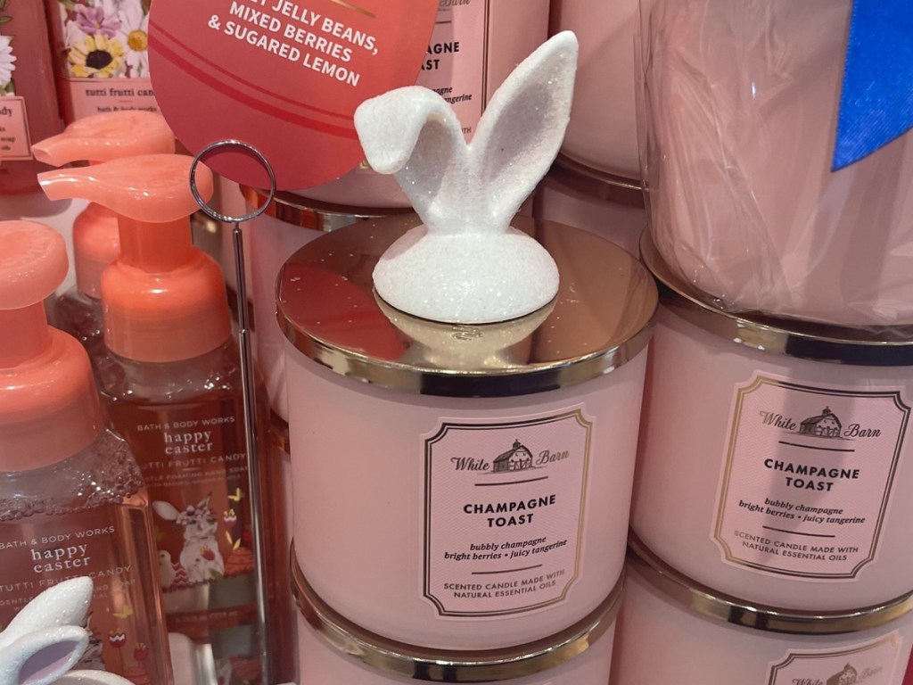 bath & Body works Bunny Ears 3-Wick Candle Magnet