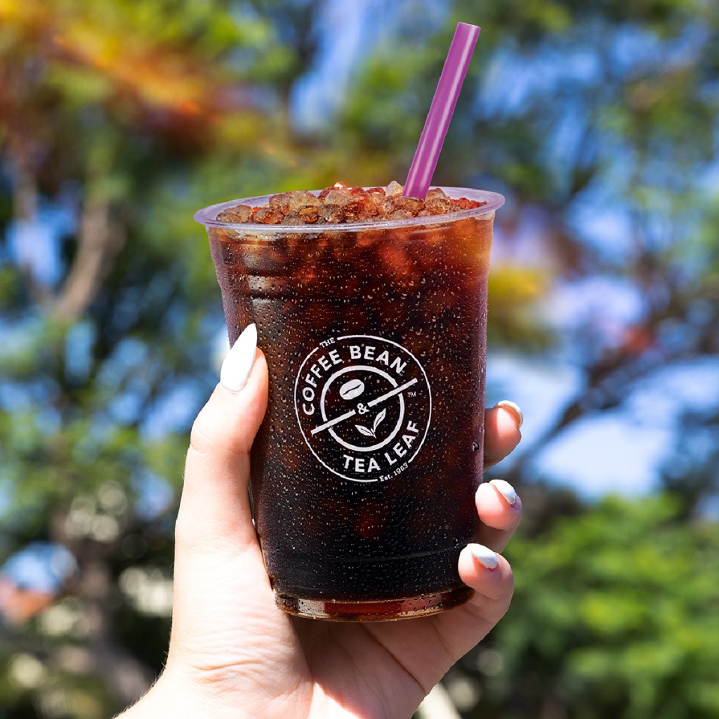 A drink from the coffee bean and tea leaf which is the coffee bean rewards free birthday gift