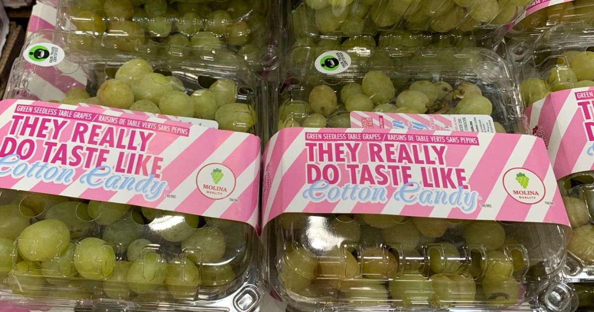 2 cartons of cotton candy grapes