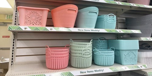 Dollar Tree Storage Baskets Only $1.25 (Look for New Spring Colors!)
