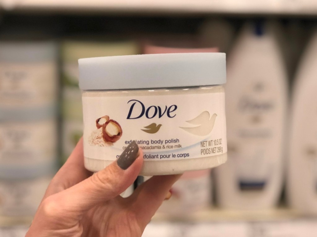 dove body scrub body polish in store