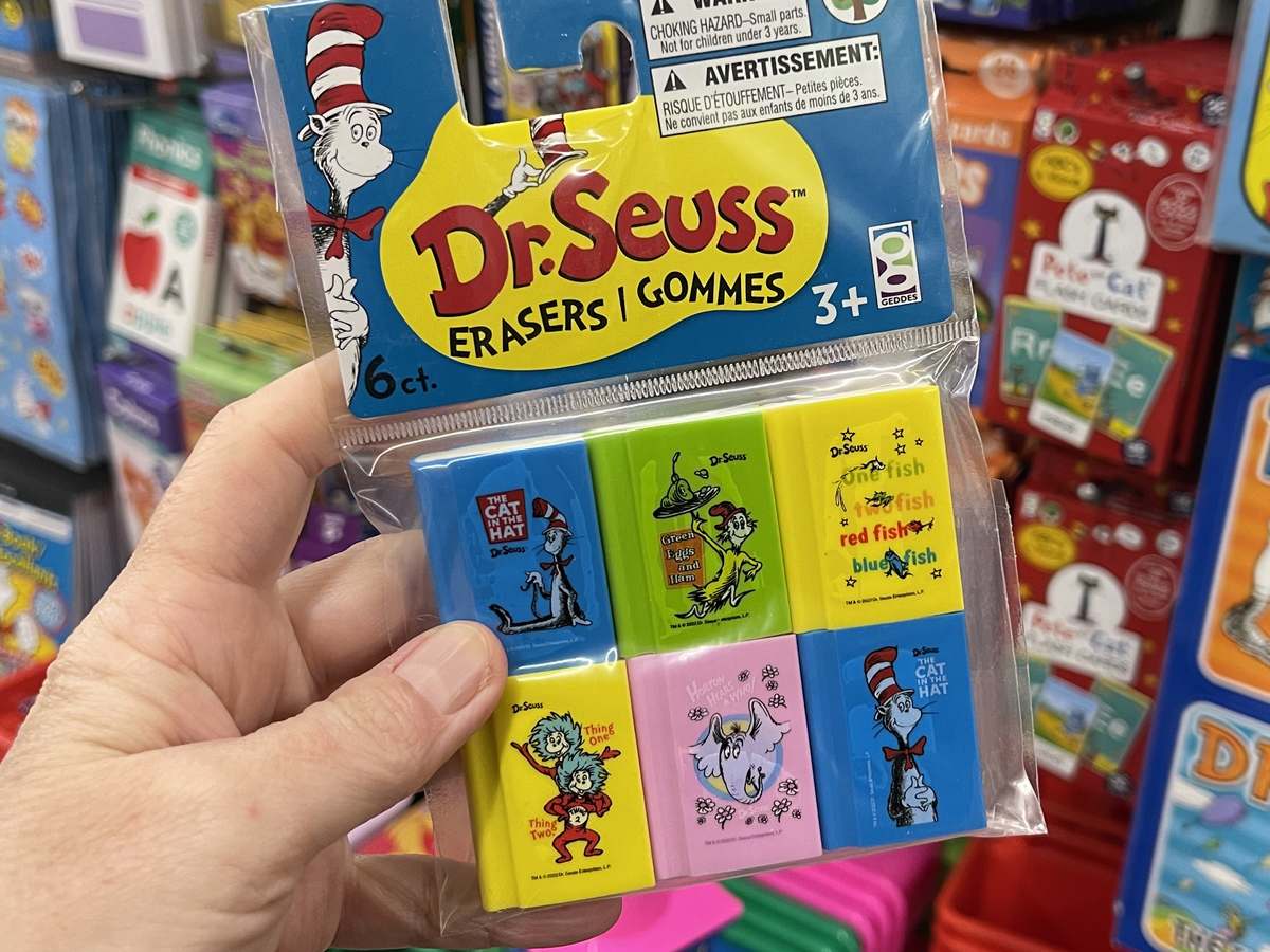 Dr Seuss Erasers