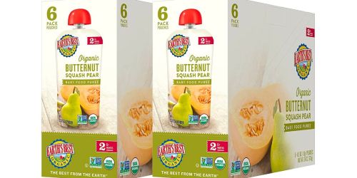 Earth’s Best Organic Baby Food 12-Pack Just $10.84 Shipped on Amazon (Only 90¢ Per Pouch)