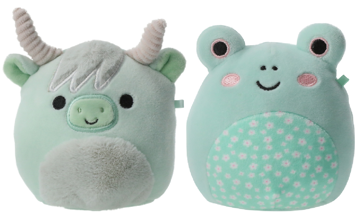 Easter squishmallows cow and frog