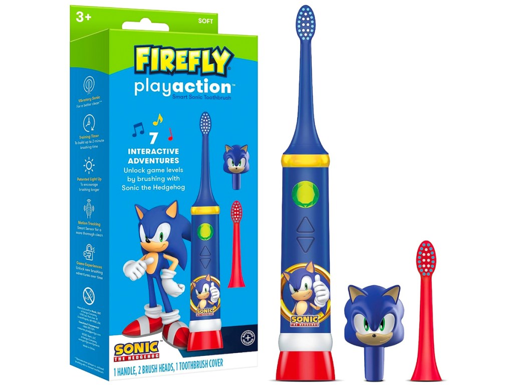 Firefly Play Action Sonic The Hedgehog Toothbrush Kit