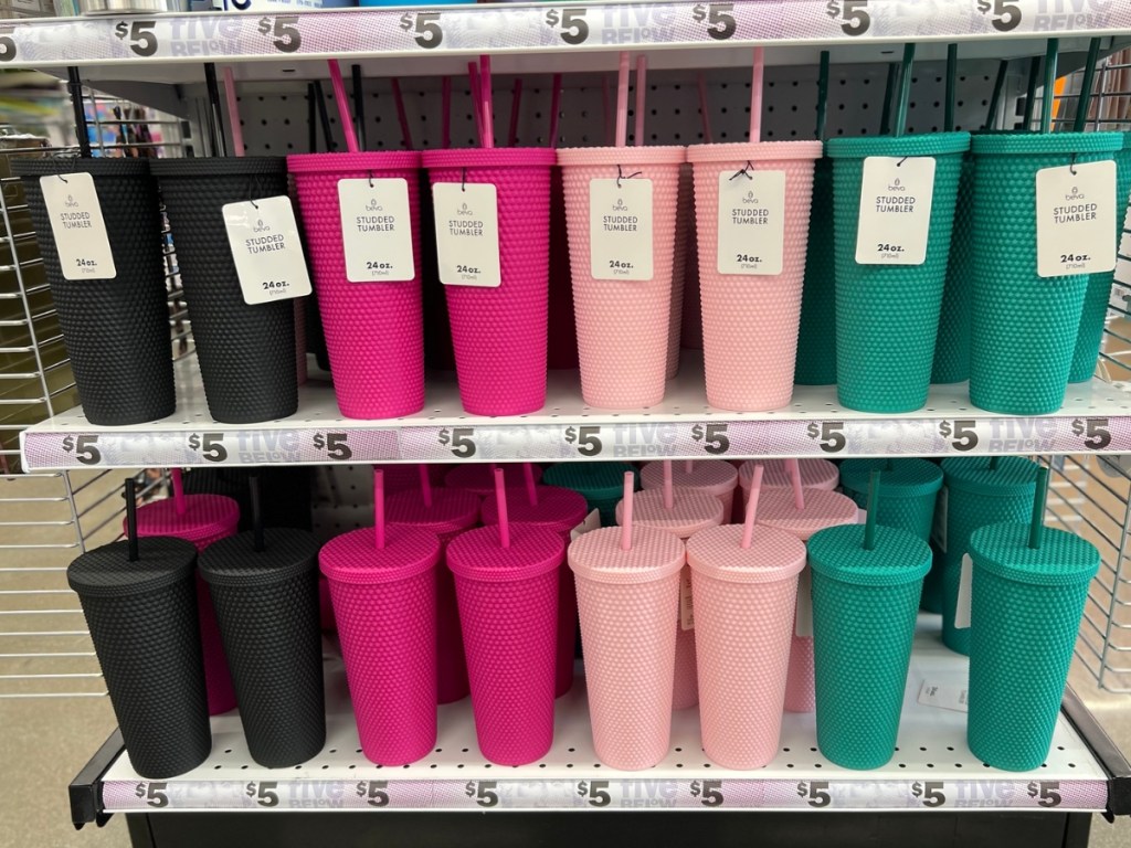 five below studded tumblers in 4 colors