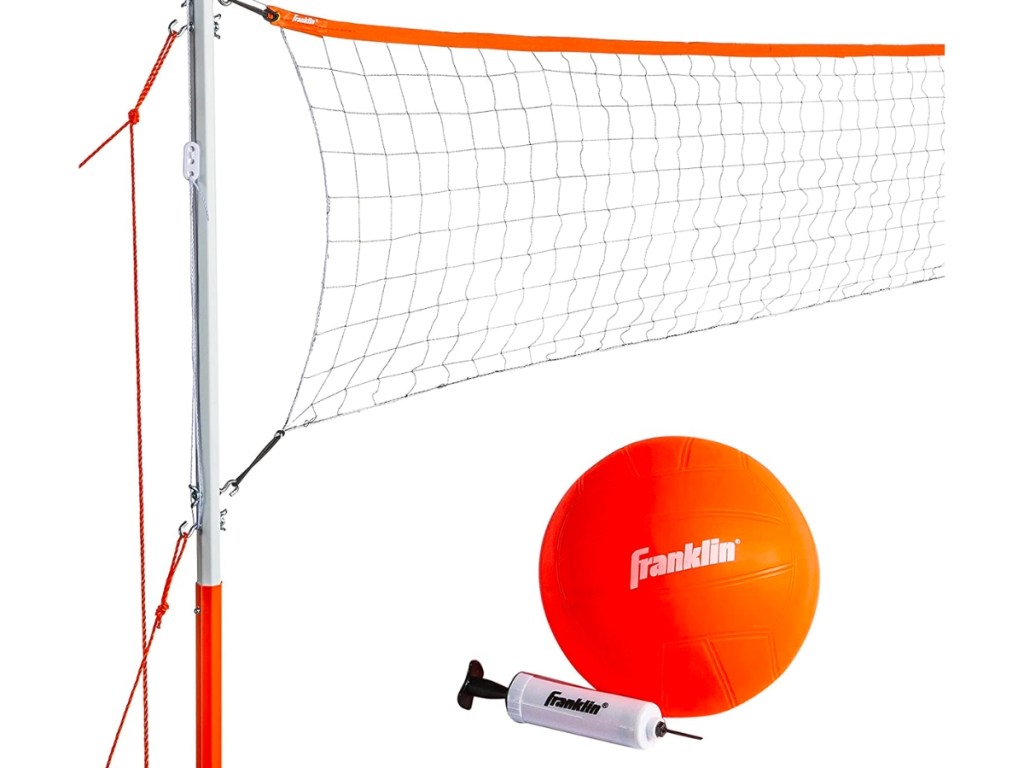 franklin sports full size volleyball net and ball