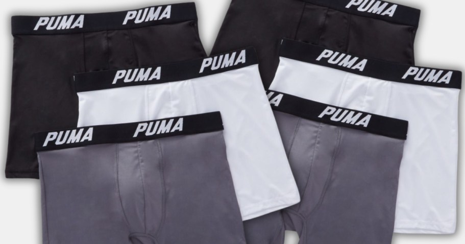 Up to 65% Off PUMA Clothing | Men’s 10-Pack Boxer Briefs JUST $22.90 (Reg. $64)!