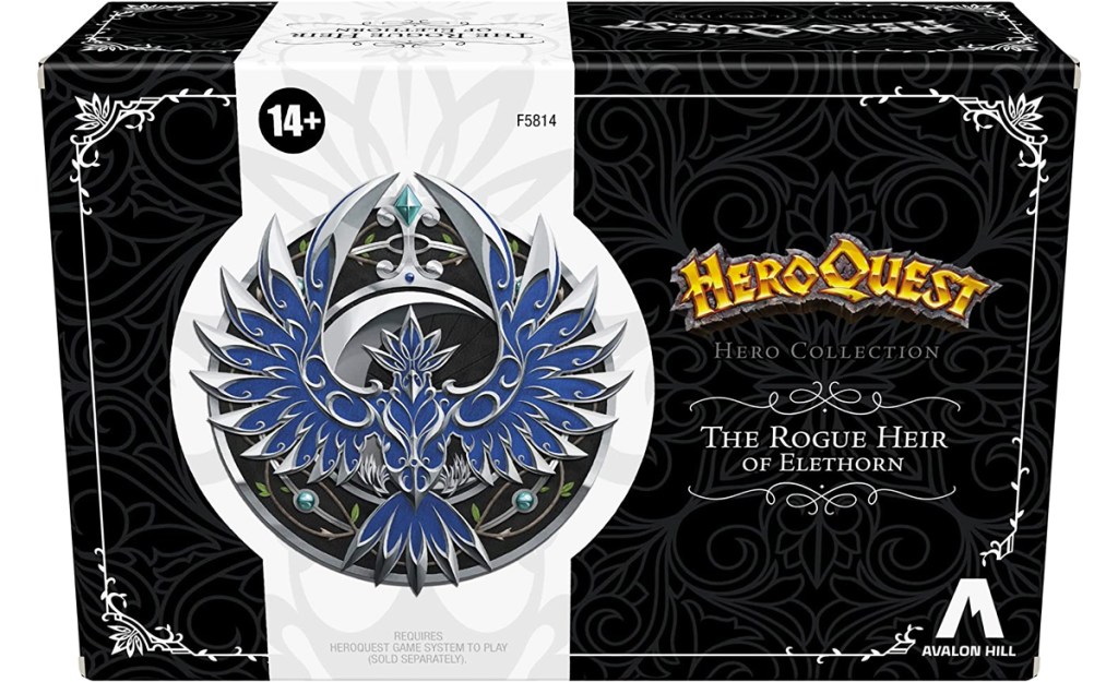 black and white box for HeroQuest Hero Collection game