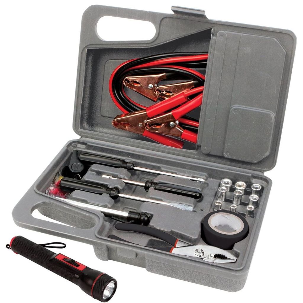 10-Pc Performance Tool Commuter Emergency Roadside Safety Tool Kit