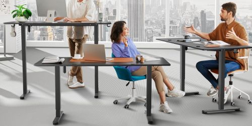 Electric Height Adjustable Standing Desk Only $139 Shipped on Amazon (Reg. $260)