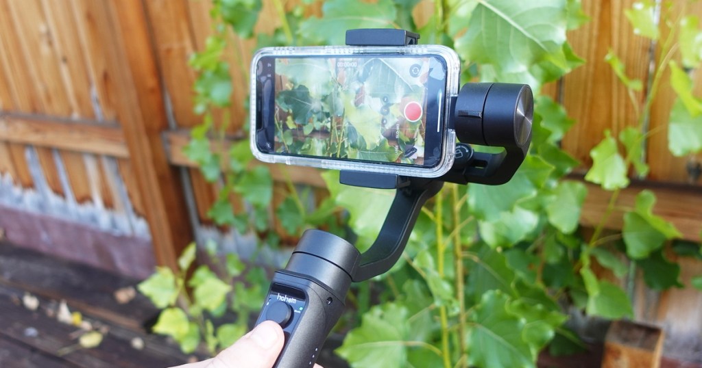iphone recording video from a gimbal