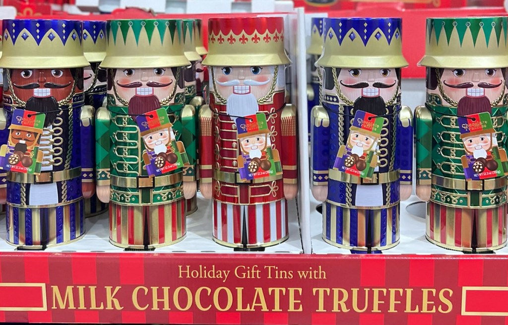Holiday Gift Tins with Milk Chocolate Truffles