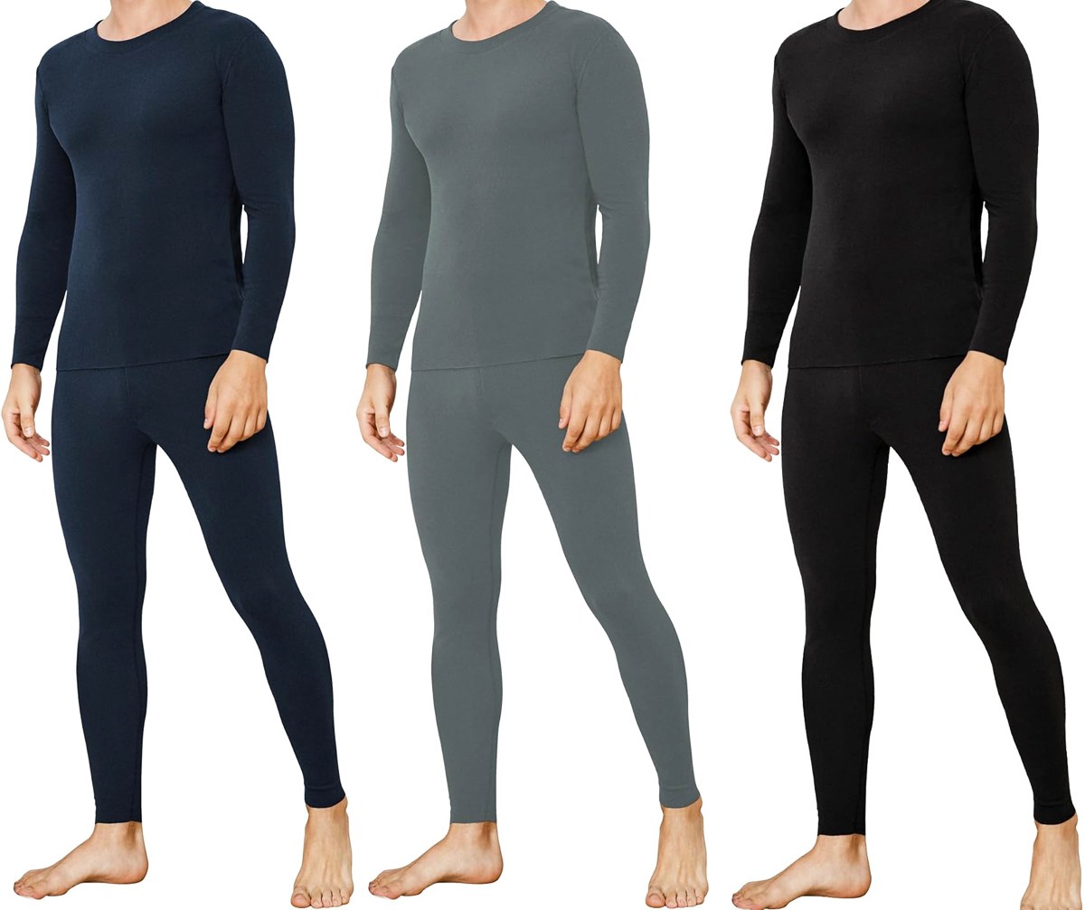 Thermal Long Underwear 2-Piece Set Only $25 Shipped on Amazon | Tagless ...