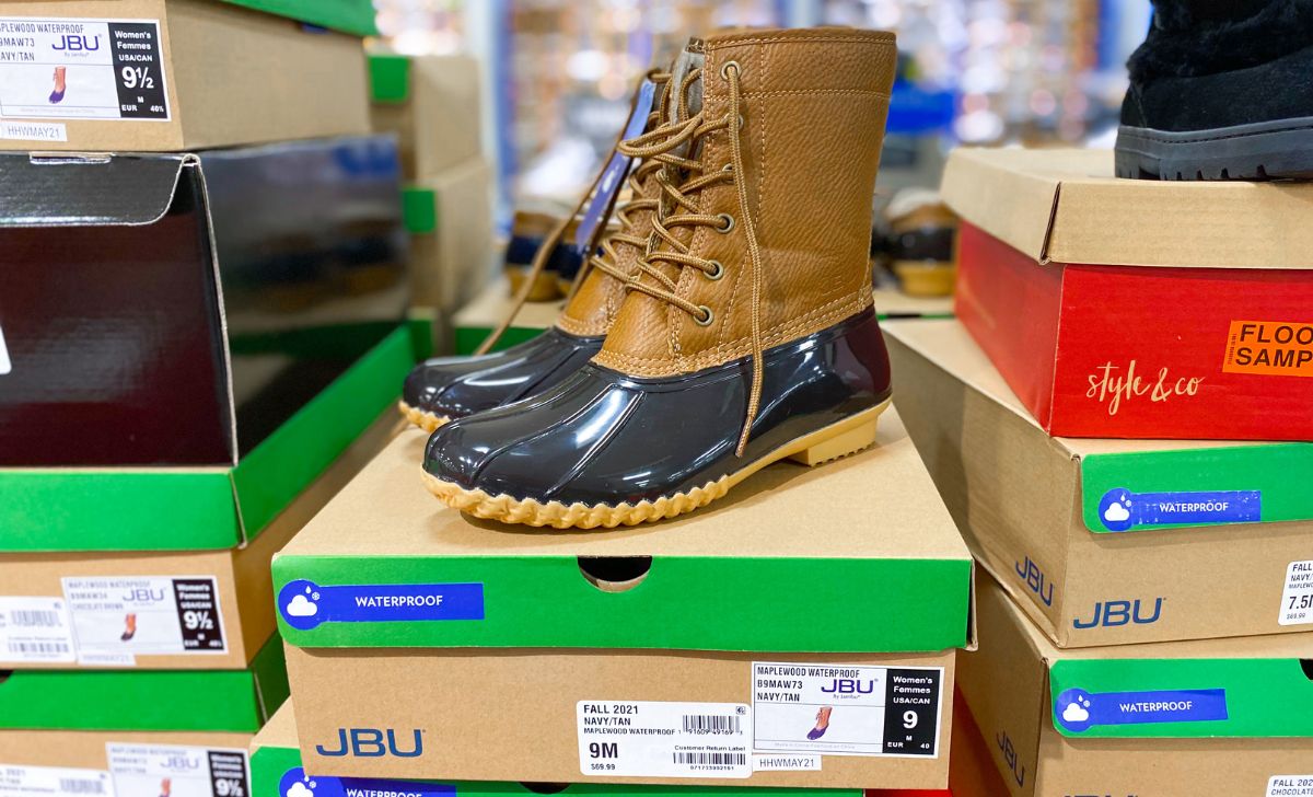 JBU womens maplewood duck boots