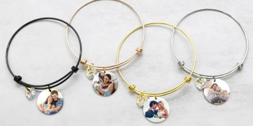 Stackable Photo Bracelets Only $9.99 Shipped | Personalize w/ Your Fave Photo