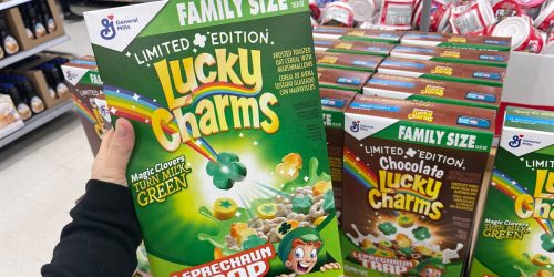 Limited Edition Lucky Charms Magic Clovers Cereal Is BACK & Turns Your Milk Green