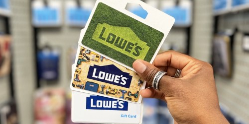 10,000 Win $10-$500 Lowe’s Gift Cards (Just Upload Store Receipt to Enter!)