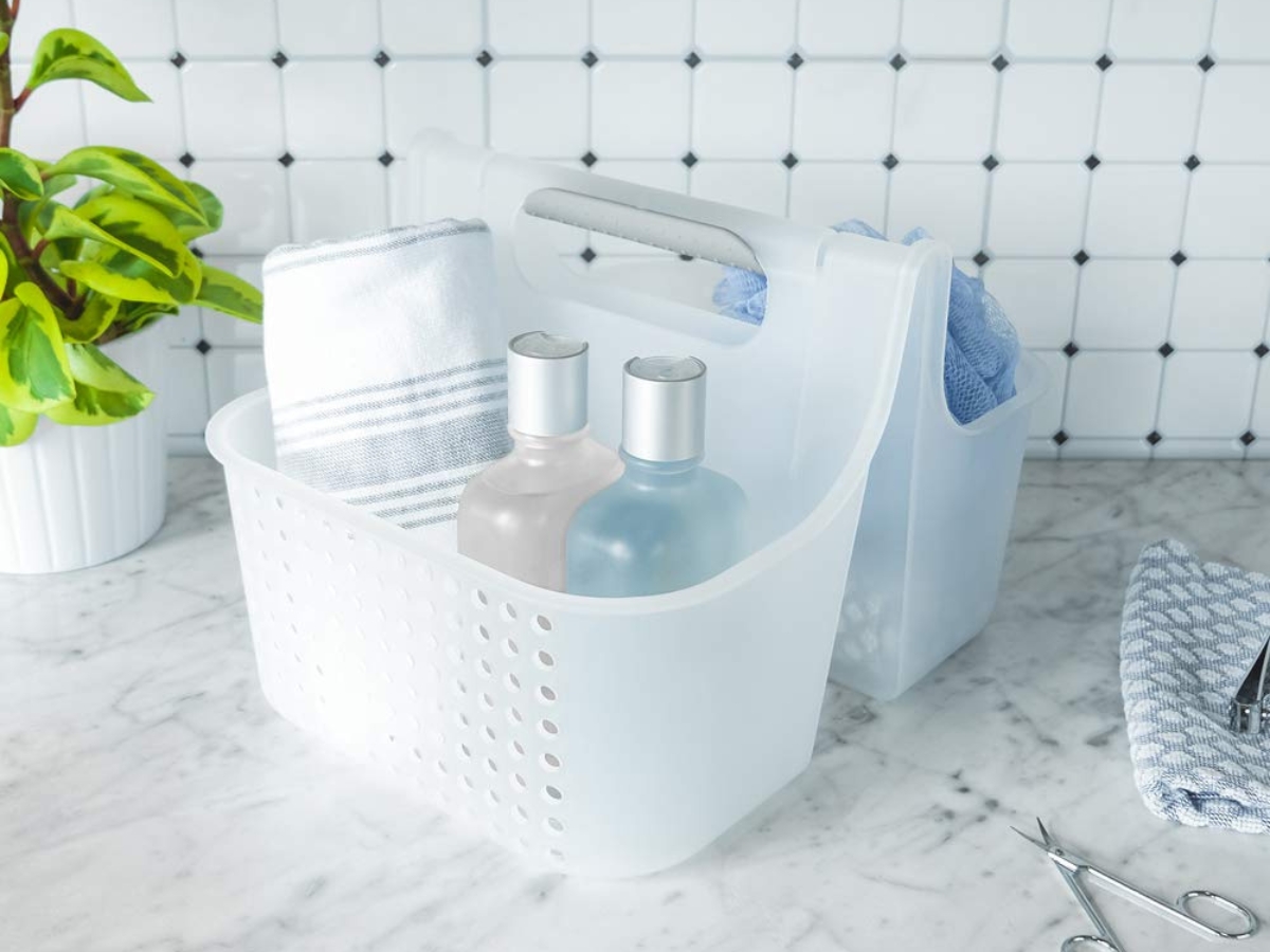 Madesmart bathroom caddy on counter