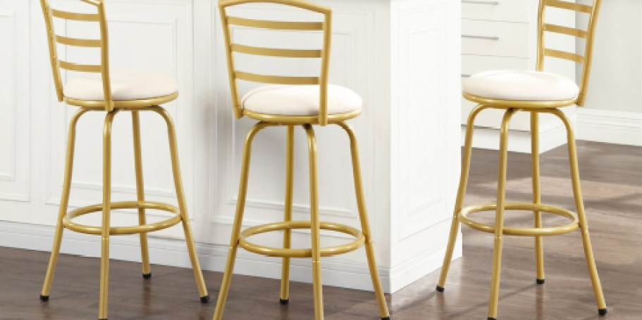 Adjustable Swivel Barstools 3-Pack Just $87 Shipped on Walmart.com (Only $29 Each)