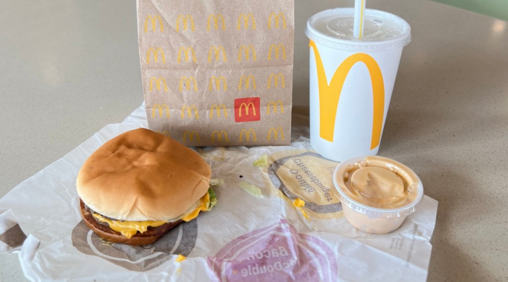 A Makeshift Big Mac consisting of a McDouble With Big Mac Sauce Is one McDonalds Hack to Try