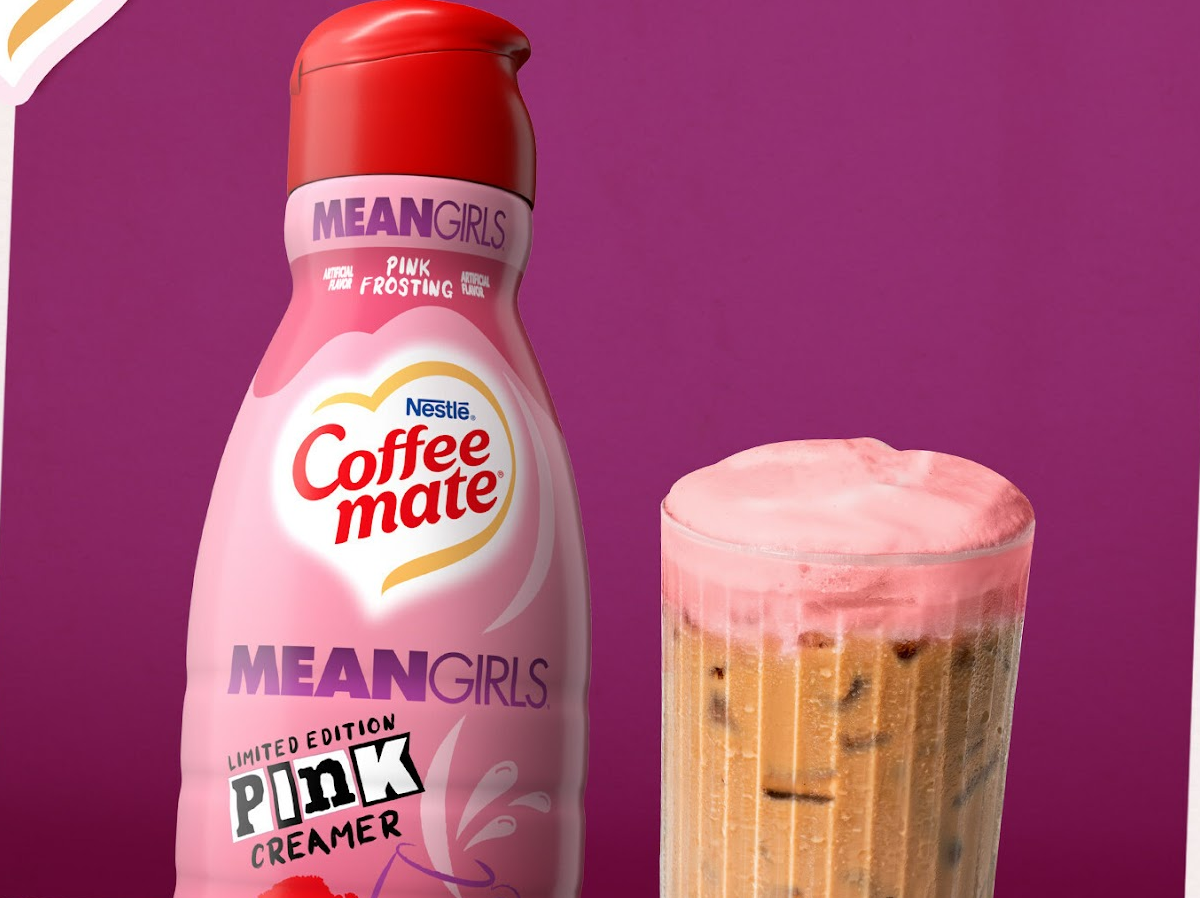 Coffee Mate is Releasing New Mean Girls Pink Frosting Coffee Creamer (So Fetch!)