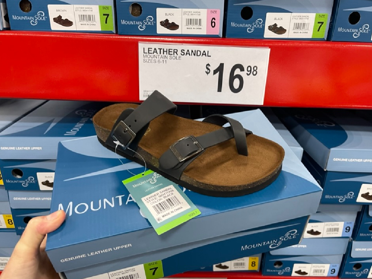 Women's Leather Footbed Sandals Only $16.98 at Sam's Club | Hip2Save