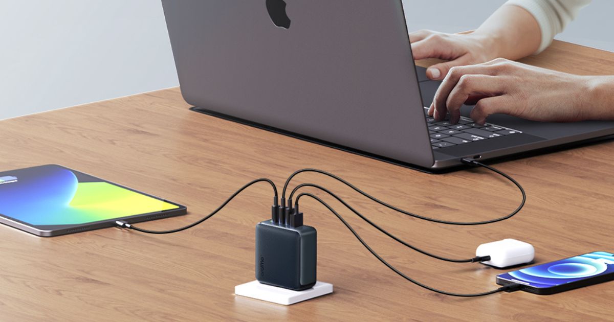 4-Port Wall Charger Only $33.99 Shipped on Amazon | Quickly Charge Laptop, Phone, Tablet & Earbuds Simultaneously