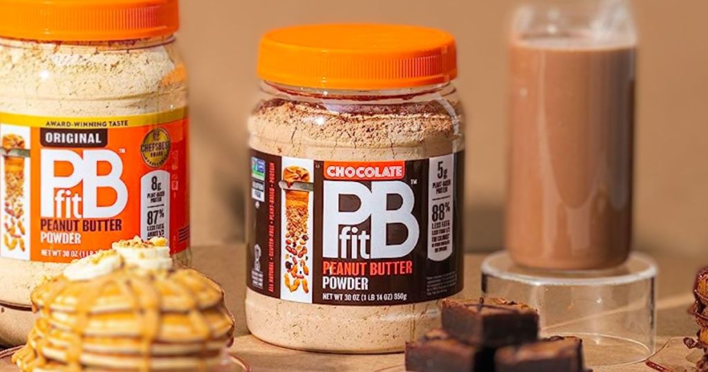 PBfit regular and chocolate flavors