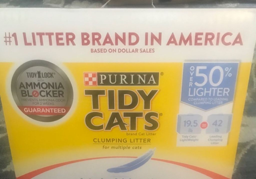 Box of Purina Tidy Cats lightweight litter